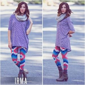 LuLaRoe Tops - LuLaRoe • Square Print Irma Tee M LuLaRoe Tops - LuLaRoe • Square Print Irma Tee M